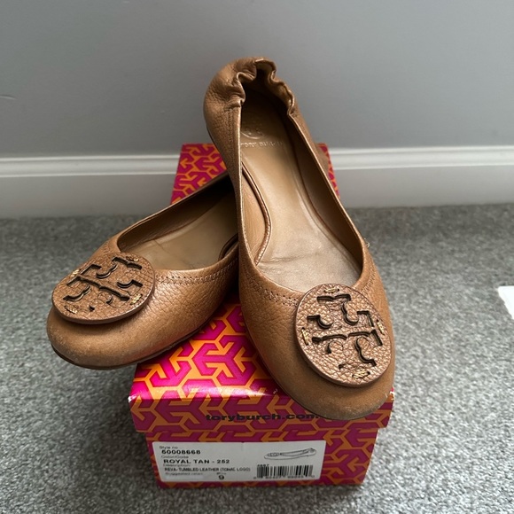 Tory Burch Shoes - Tory Burch Royal Tan Flats